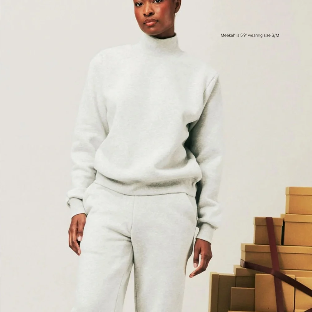 PARKE Classic Turtleneck - Classic Grey - S/M - NIB - Picture 2 of 4